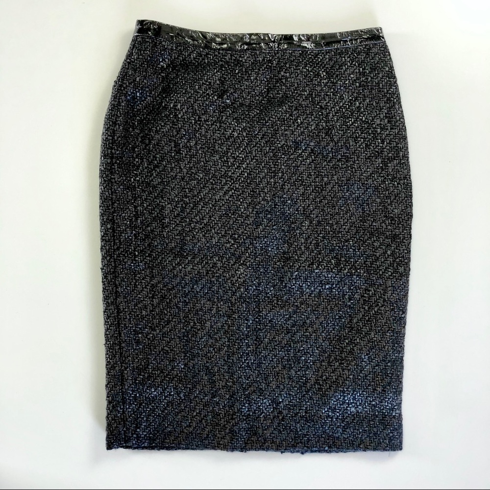 Kaufman Franco Black Wool Blend Skirt